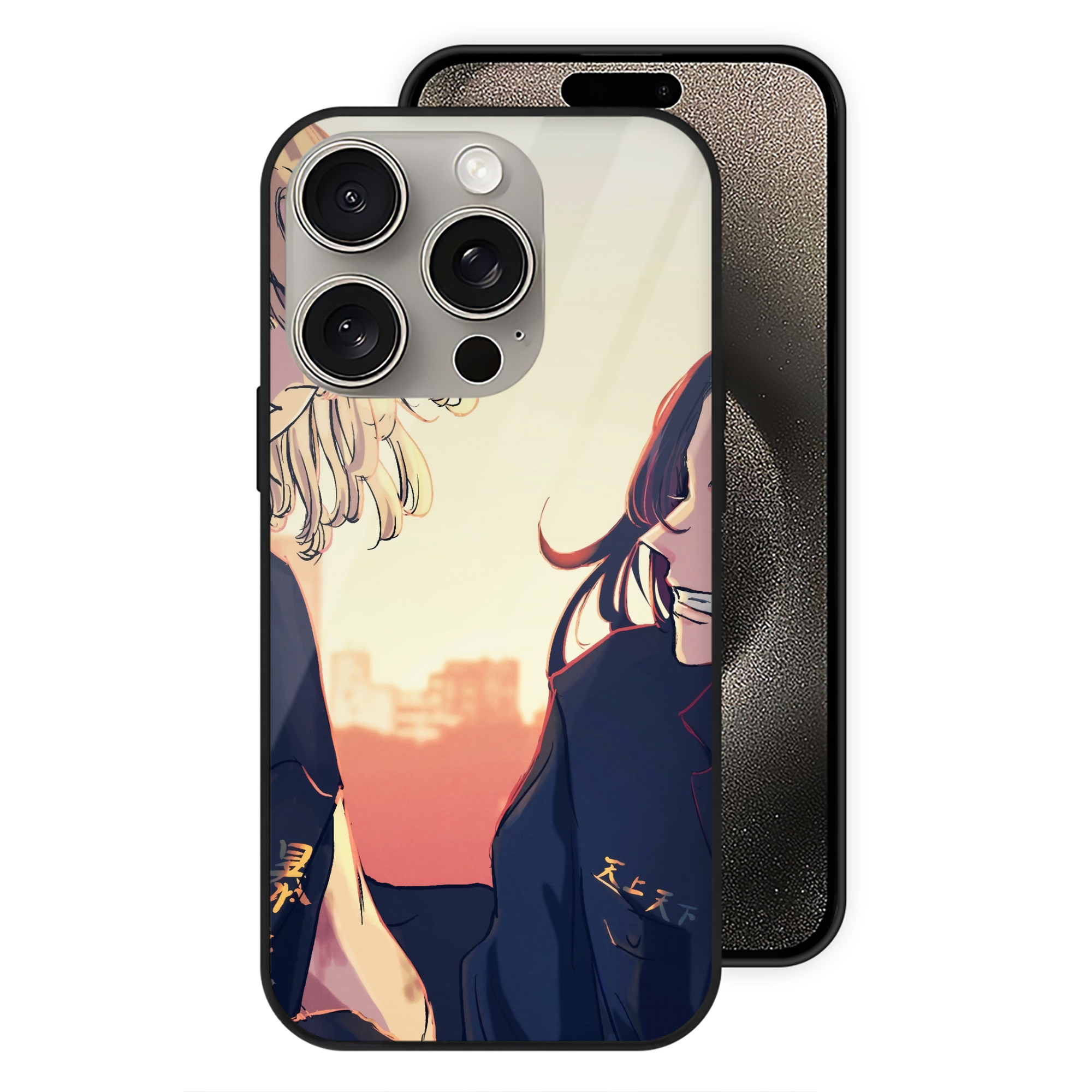 （画像用） 東京リベンジャーズ Tokyo Revengers 【iPhone15Pro対応】スマホケース 耐衝撃＆黄変防止 背面ガラス