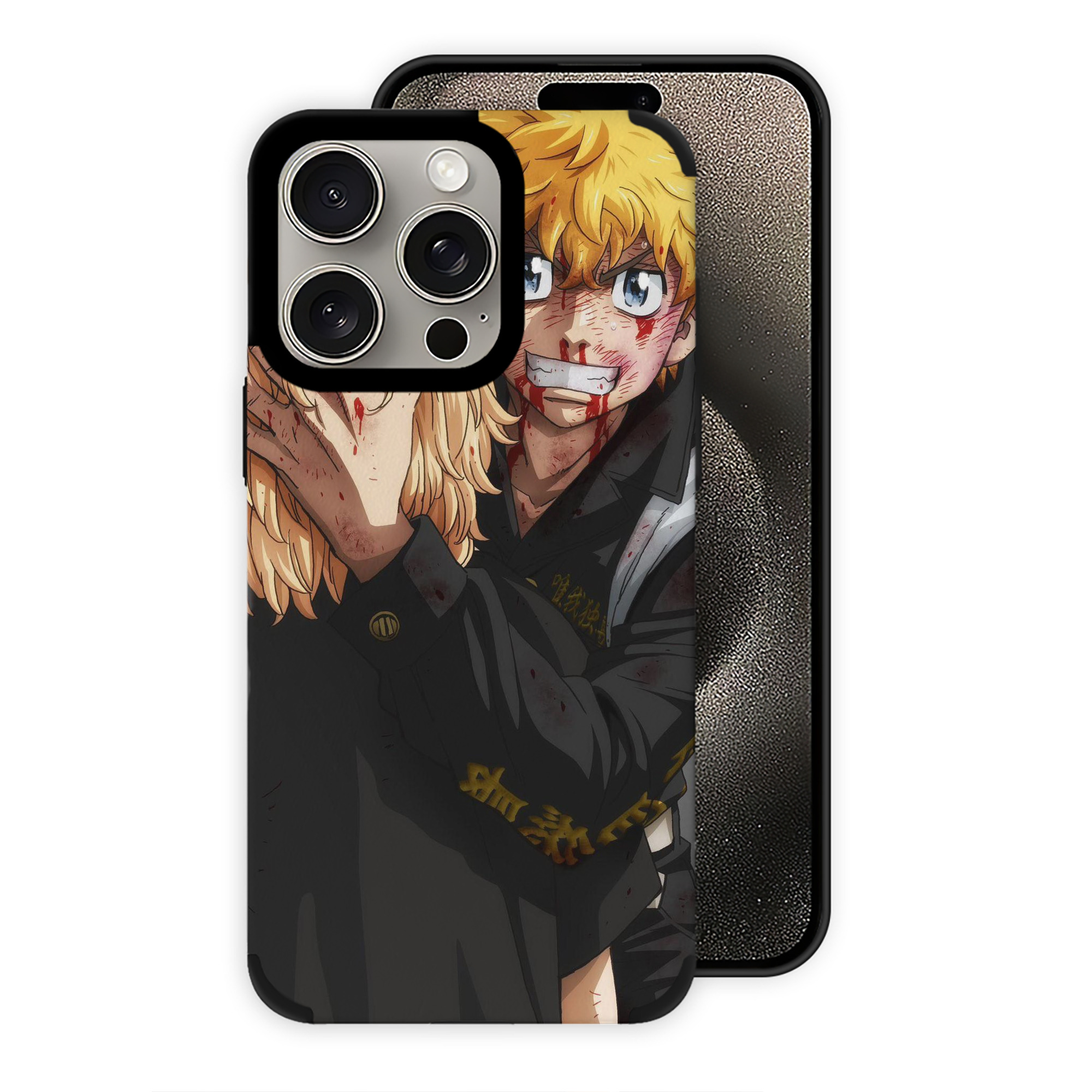 （画像用） 東京リベンジャーズ Tokyo Revengers 【iPhone15ProMax対応】 PUレザー スマホケース 耐衝撃＆黄変防止