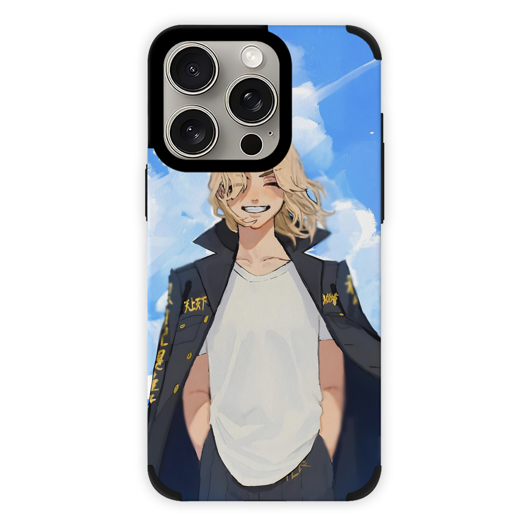 （画像用） 東京リベンジャーズ Tokyo Revengers 【iPhone15ProMax対応】 PUレザー スマホケース 耐衝撃＆黄変防止