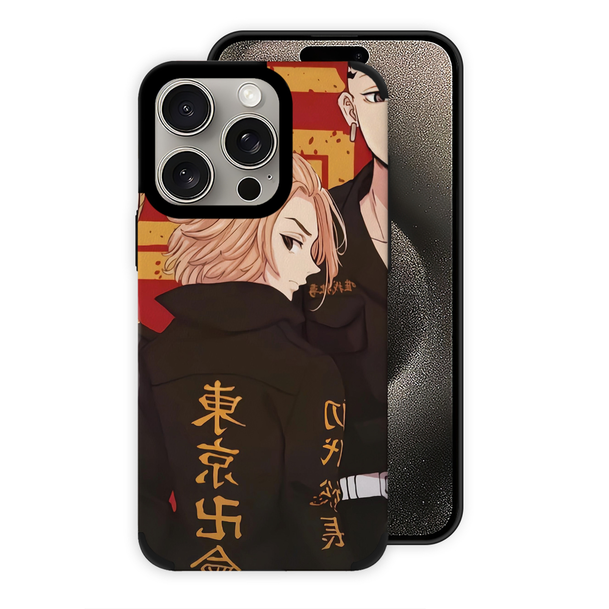 （画像用） 東京リベンジャーズ Tokyo Revengers 【iPhone15ProMax対応】 PUレザー スマホケース 耐衝撃＆黄変防止