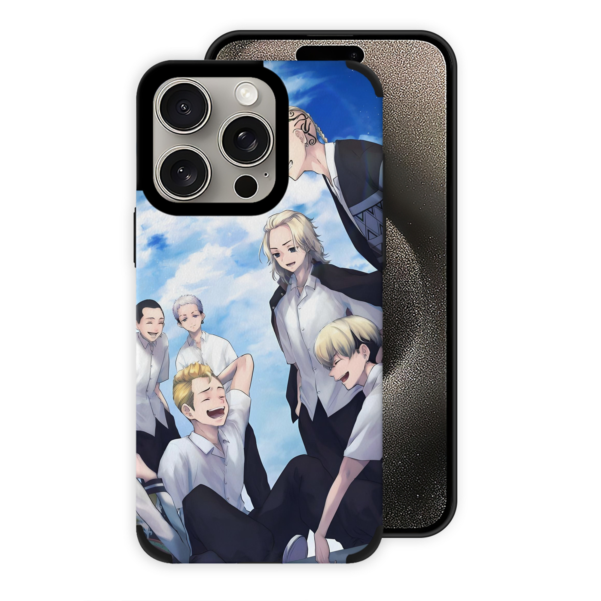 （画像用） 東京リベンジャーズ Tokyo Revengers 【iPhone15ProMax対応】 PUレザー スマホケース 耐衝撃＆黄変防止