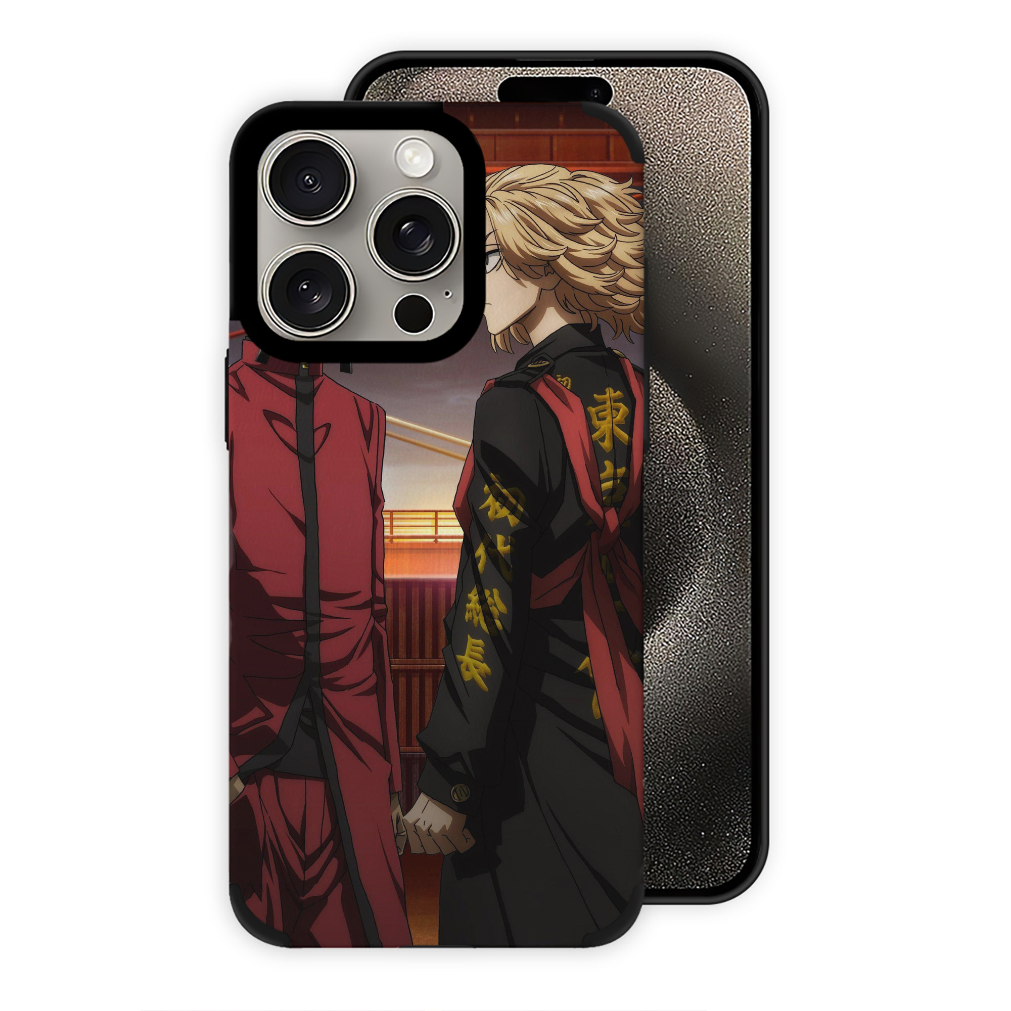 （画像用） 東京リベンジャーズ Tokyo Revengers 【iPhone15ProMax対応】 PUレザー スマホケース 耐衝撃＆黄変防止