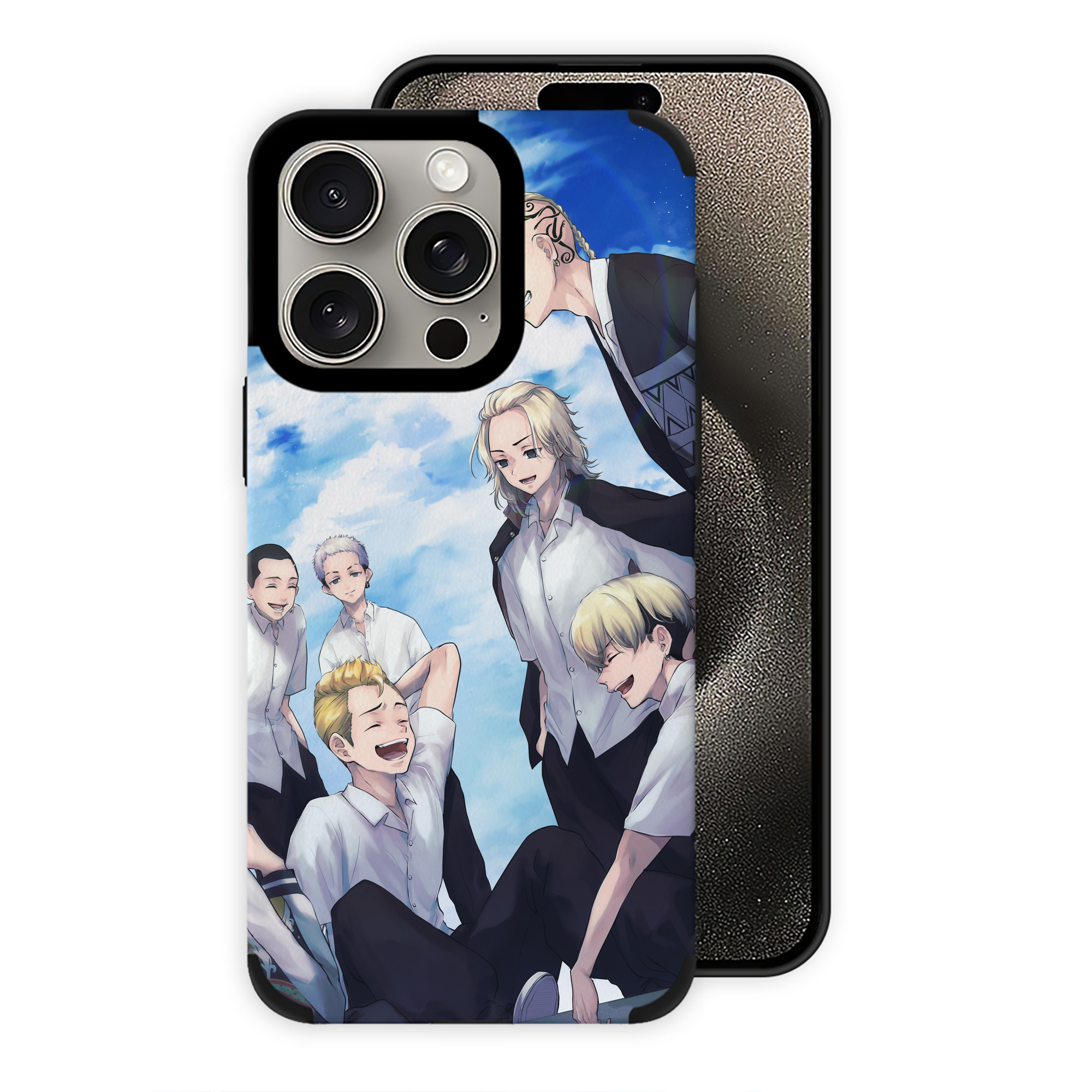 （画像用） 東京リベンジャーズ Tokyo Revengers 【iPhone15ProMax対応】 PUレザー スマホケース 耐衝撃＆黄変防止