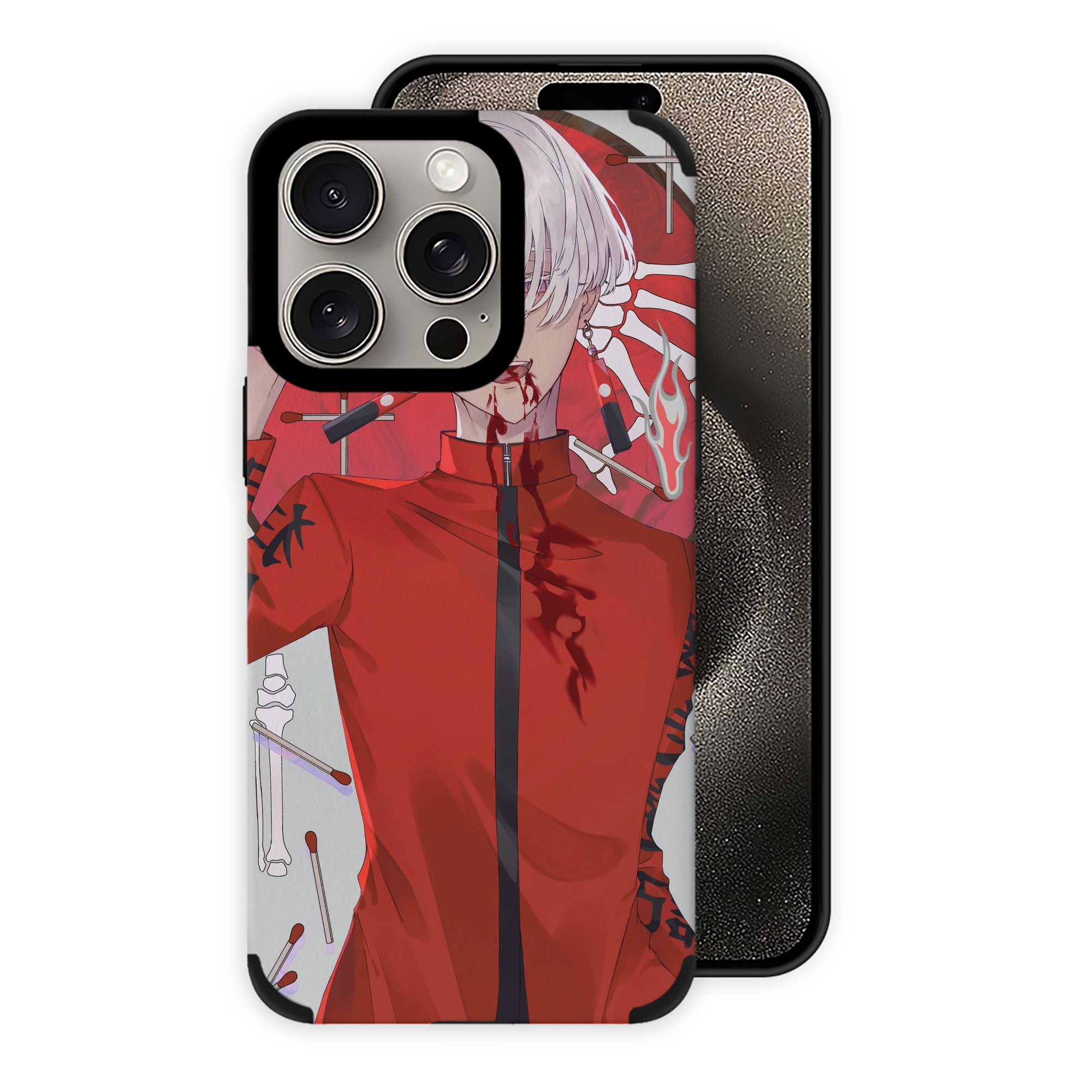 （画像用） 東京リベンジャーズ Tokyo Revengers 【iPhone15ProMax対応】 PUレザー スマホケース 耐衝撃＆黄変防止