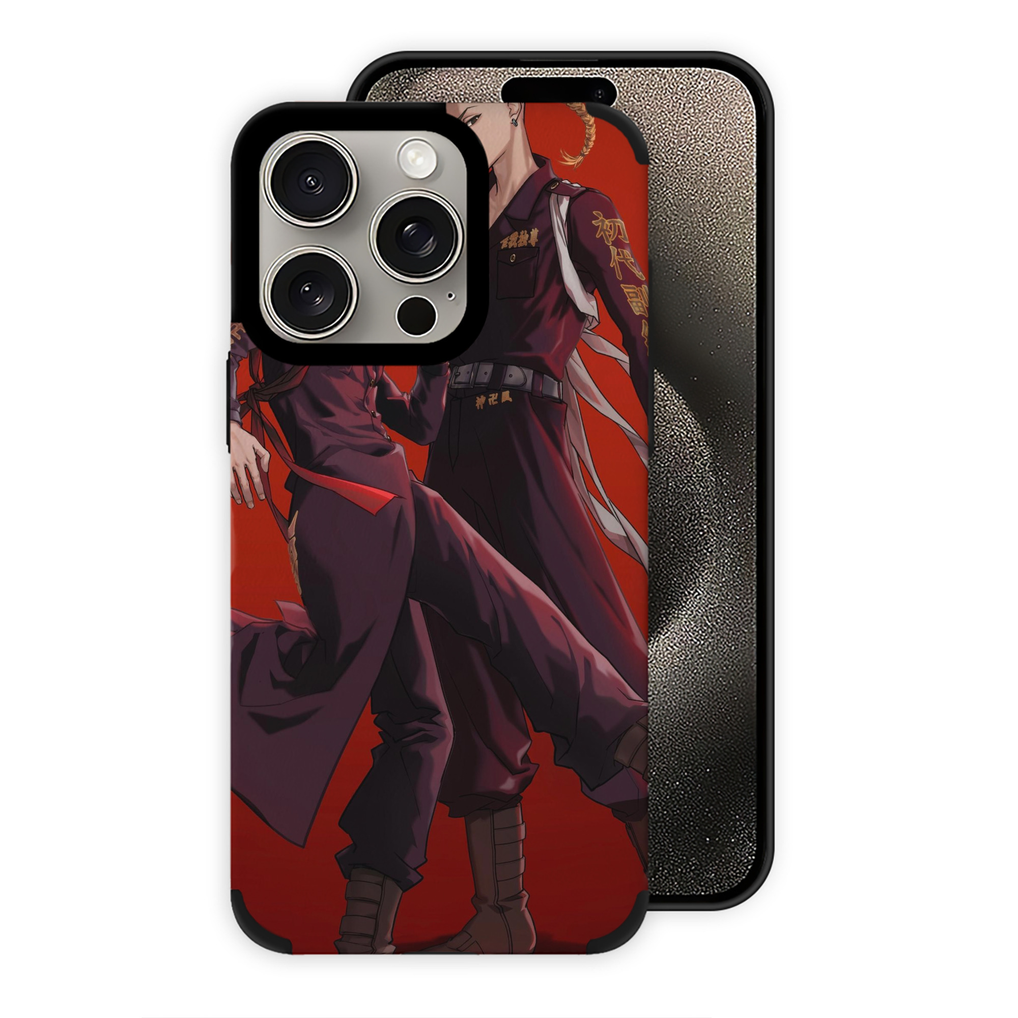 （画像用） 東京リベンジャーズ Tokyo Revengers 【iPhone15ProMax対応】 PUレザー スマホケース 耐衝撃＆黄変防止