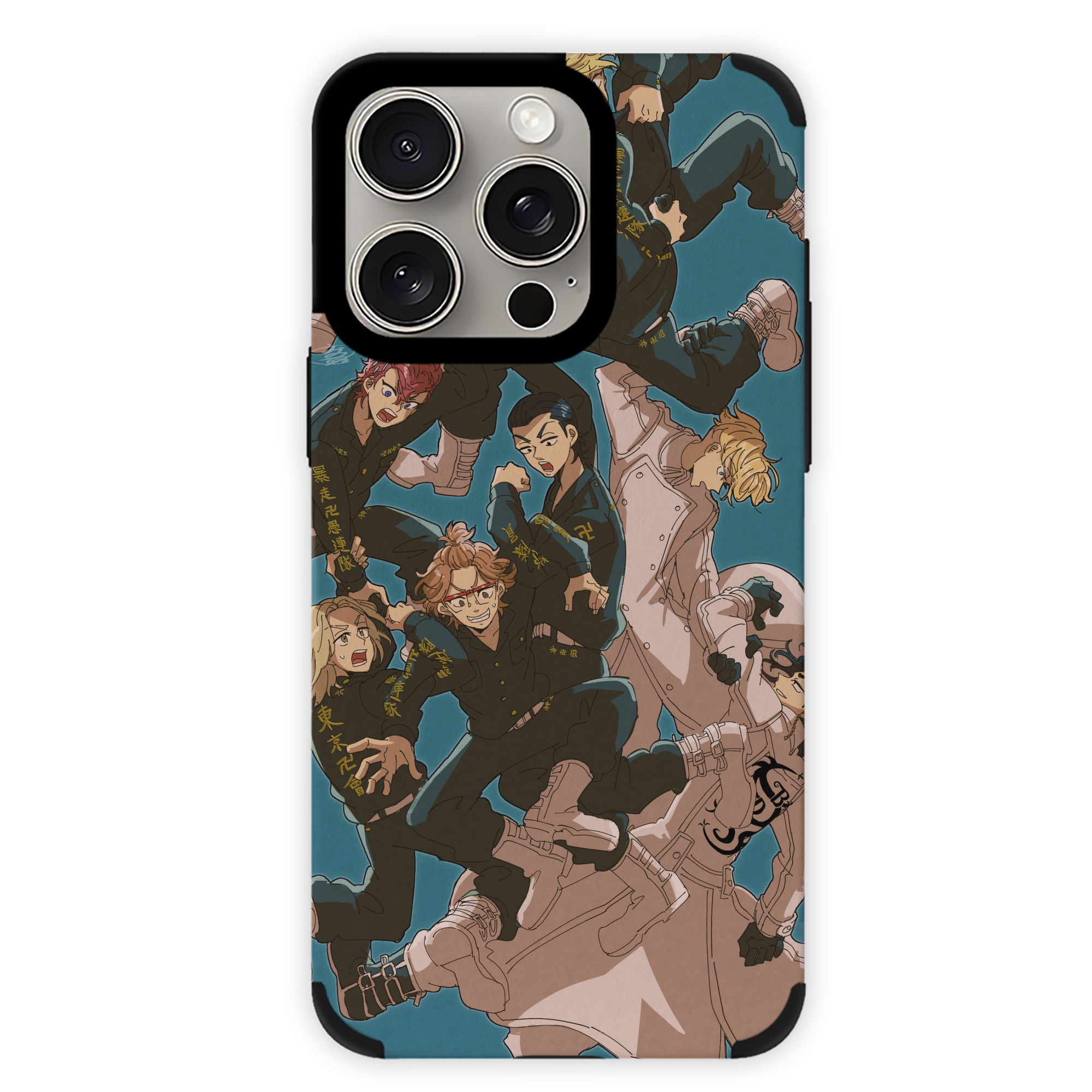 （画像用） 東京リベンジャーズ Tokyo Revengers 【iPhone15ProMax対応】 PUレザー スマホケース 耐衝撃＆黄変防止