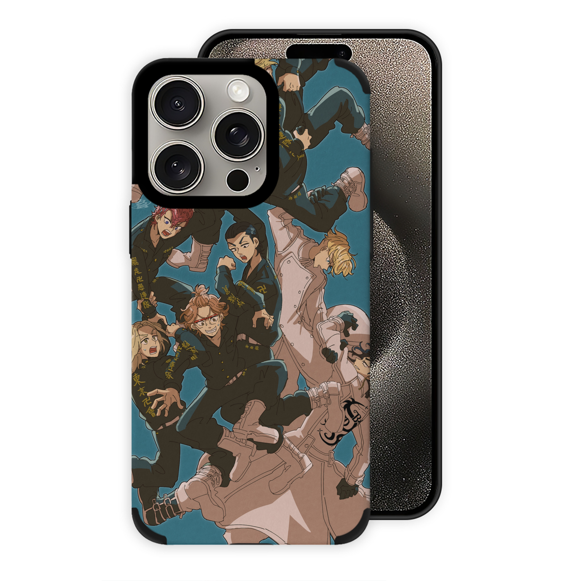 （画像用） 東京リベンジャーズ Tokyo Revengers 【iPhone15ProMax対応】 PUレザー スマホケース 耐衝撃＆黄変防止