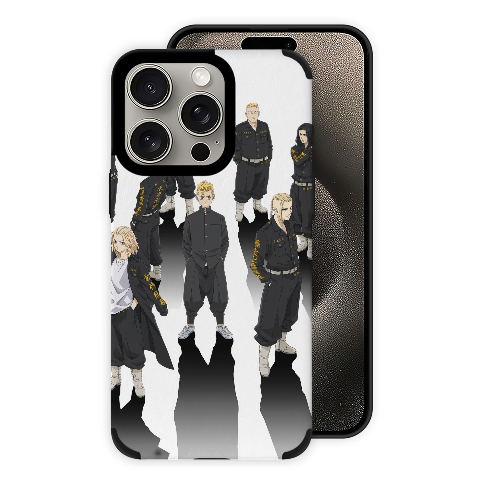（画像用） 東京リベンジャーズ Tokyo Revengers 【iPhone15ProMax対応】 PUレザー スマホケース 耐衝撃＆黄変防止