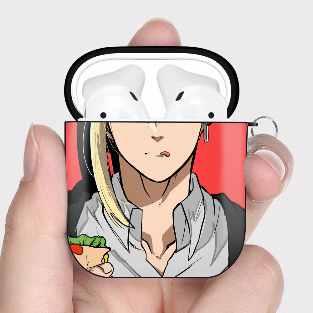 （画像用） 東京リベンジャーズ Tokyo Revengers AirPods 第2世代保護ケース ハードシェル ブラック 耐衝撃・防指紋・カラビナ付き