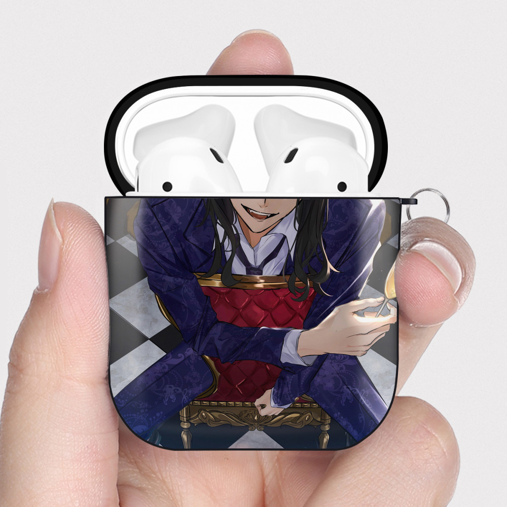 （画像用） 東京リベンジャーズ Tokyo Revengers AirPods 第2世代保護ケース ハードシェル ブラック 耐衝撃・防指紋・カラビナ付き