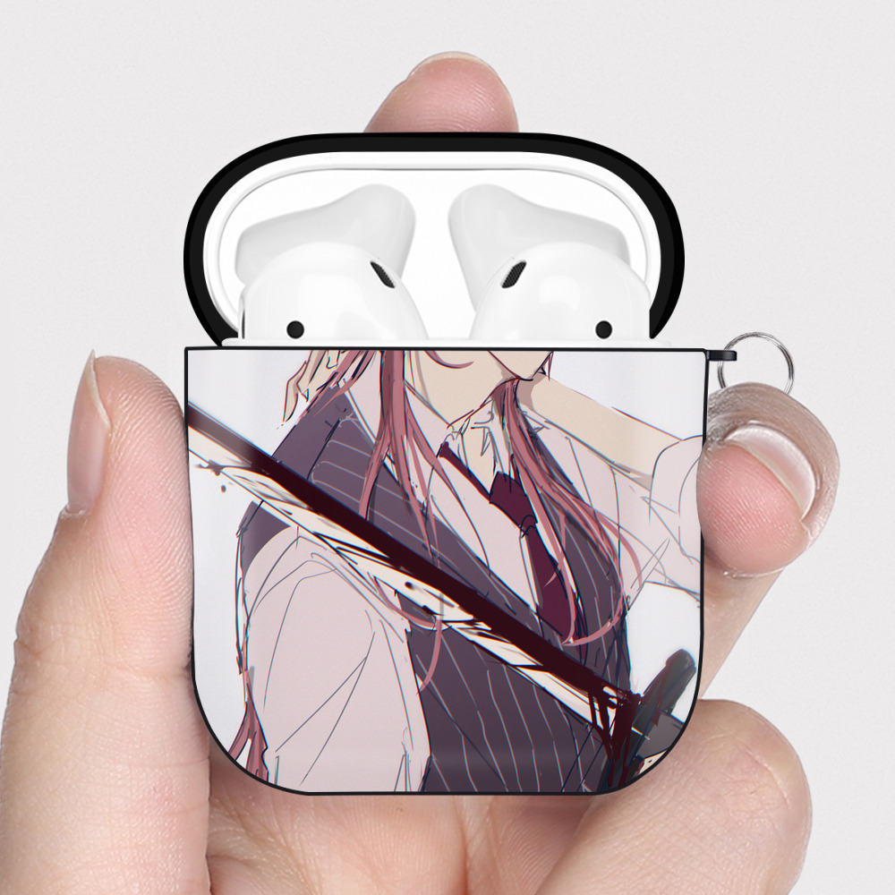 （画像用） 東京リベンジャーズ Tokyo Revengers AirPods 第2世代保護ケース ハードシェル ブラック 耐衝撃・防指紋・カラビナ付き