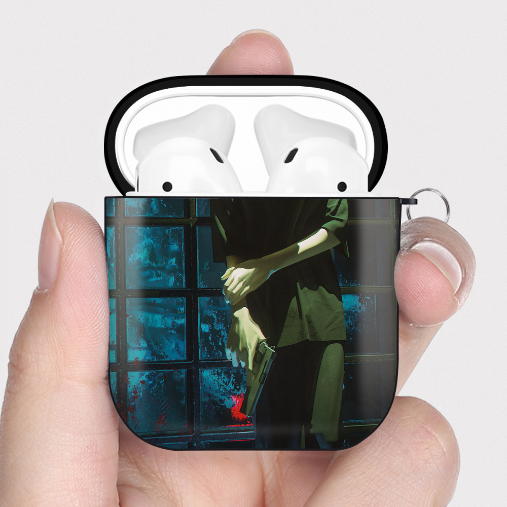 （画像用） 東京リベンジャーズ Tokyo Revengers AirPods 第2世代保護ケース ハードシェル ブラック 耐衝撃・防指紋・カラビナ付き
