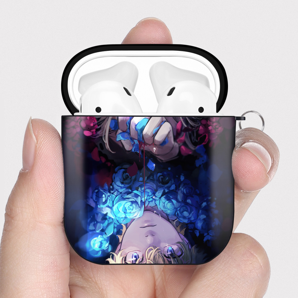 （画像用） 東京リベンジャーズ Tokyo Revengers AirPods 第2世代保護ケース ハードシェル ブラック 耐衝撃・防指紋・カラビナ付き