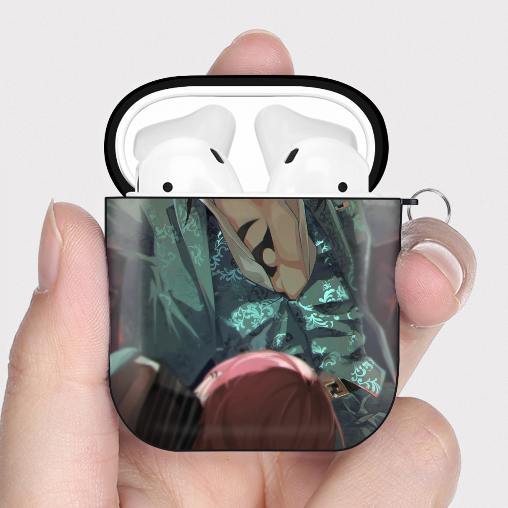 （画像用） 東京リベンジャーズ Tokyo Revengers AirPods 第2世代保護ケース ハードシェル ブラック 耐衝撃・防指紋・カラビナ付き