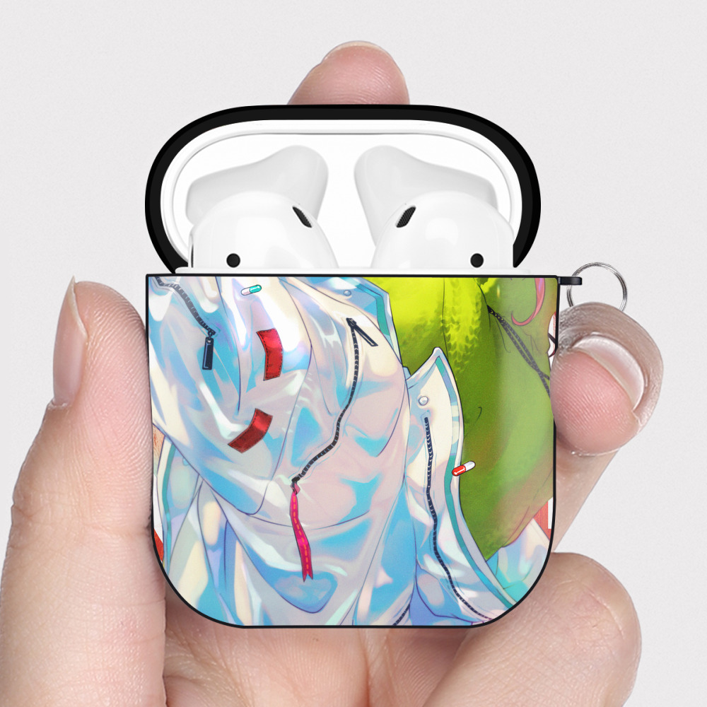 （画像用） 東京リベンジャーズ Tokyo Revengers AirPods 第2世代保護ケース ハードシェル ブラック 耐衝撃・防指紋・カラビナ付き