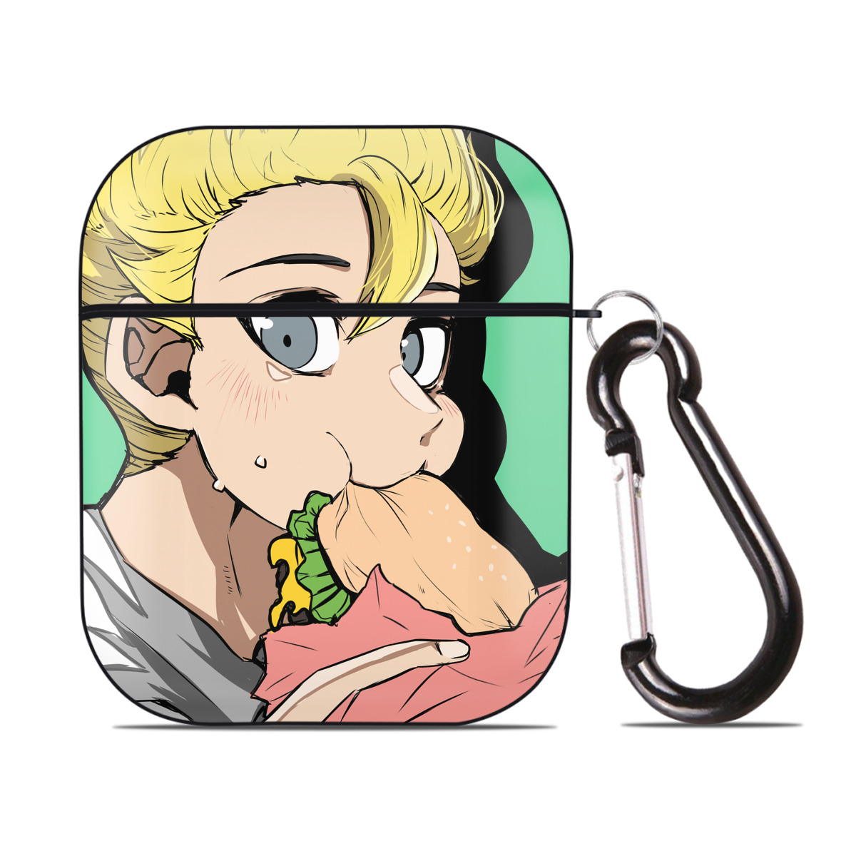 （画像用） 東京リベンジャーズ Tokyo Revengers AirPods 第2世代保護ケース ハードシェル ブラック 耐衝撃・防指紋・カラビナ付き
