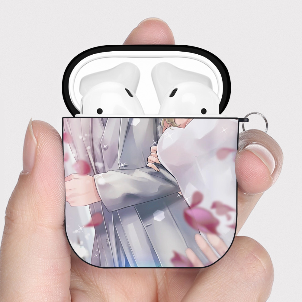 （画像用） 東京リベンジャーズ Tokyo Revengers AirPods 第2世代保護ケース ハードシェル ブラック 耐衝撃・防指紋・カラビナ付き