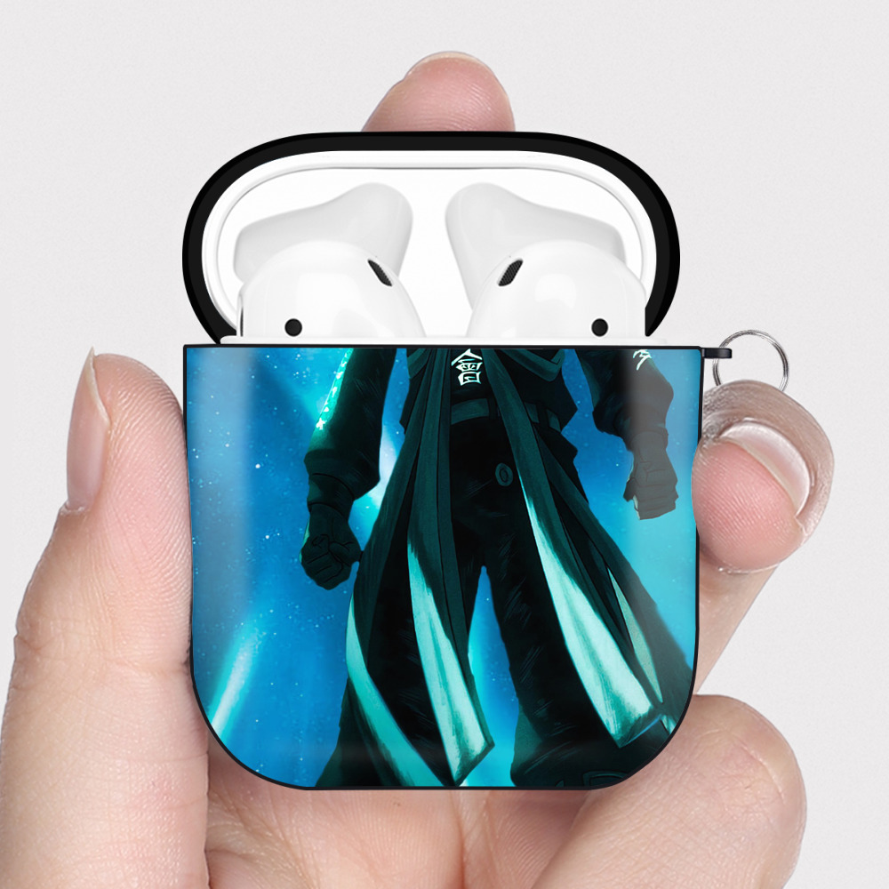 （画像用） 東京リベンジャーズ Tokyo Revengers AirPods 第2世代保護ケース ハードシェル ブラック 耐衝撃・防指紋・カラビナ付き