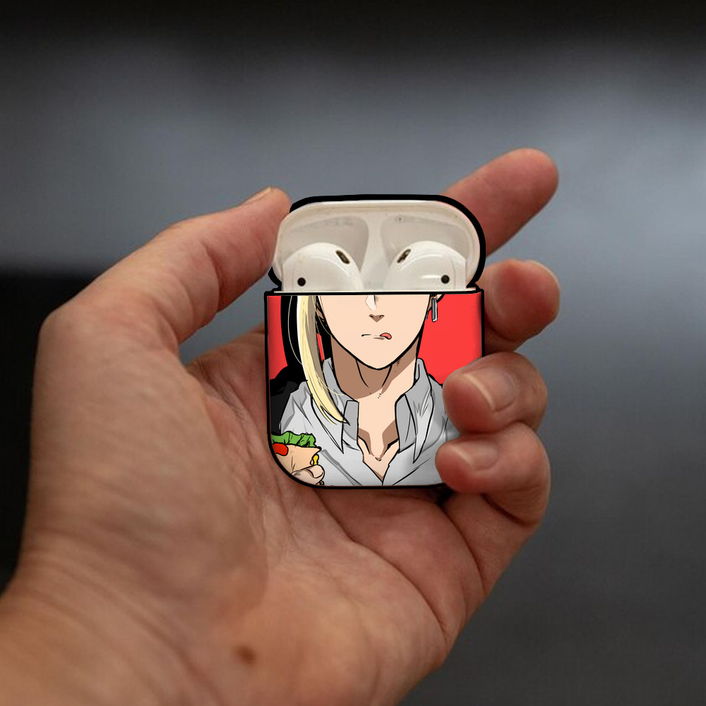 東京リベンジャーズ Tokyo Revengers AirPods 第2世代保護ケース ハードシェル ブラック 耐衝撃・防指紋・カラビナ付き