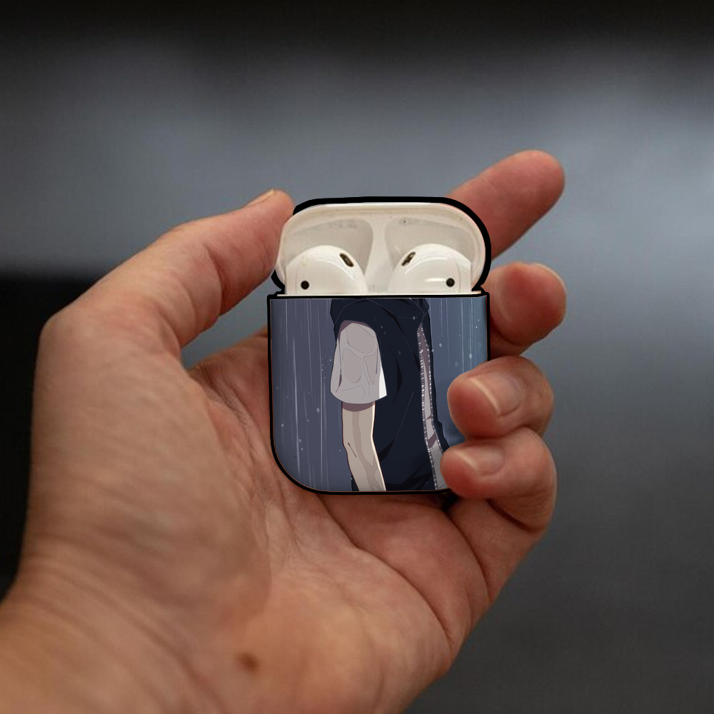 東京リベンジャーズ Tokyo Revengers AirPods 第2世代保護ケース ハードシェル ブラック 耐衝撃・防指紋・カラビナ付き