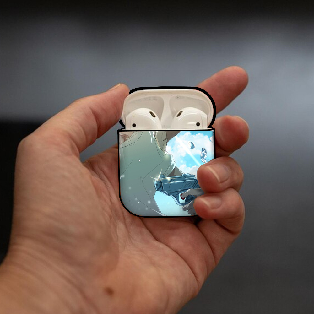 東京リベンジャーズ Tokyo Revengers AirPods 第2世代保護ケース ハードシェル ブラック 耐衝撃・防指紋・カラビナ付き