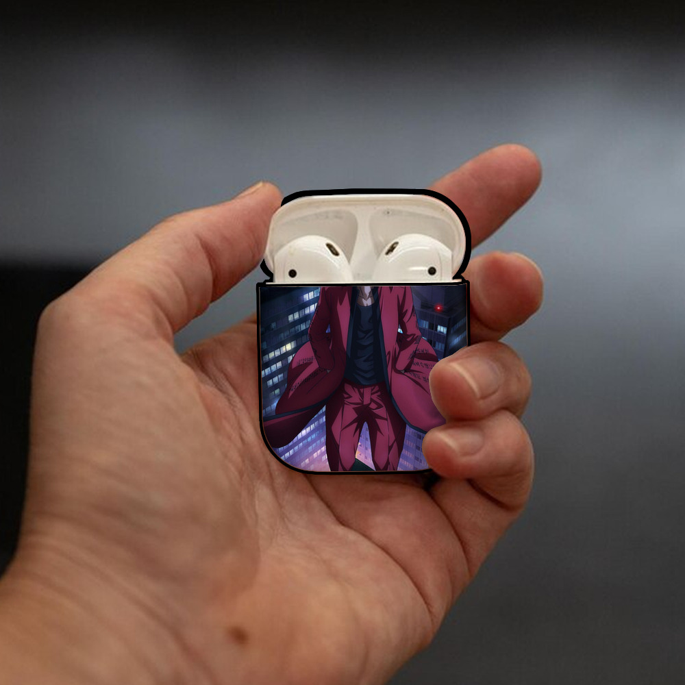 東京リベンジャーズ Tokyo Revengers AirPods 第2世代保護ケース ハードシェル ブラック 耐衝撃・防指紋・カラビナ付き