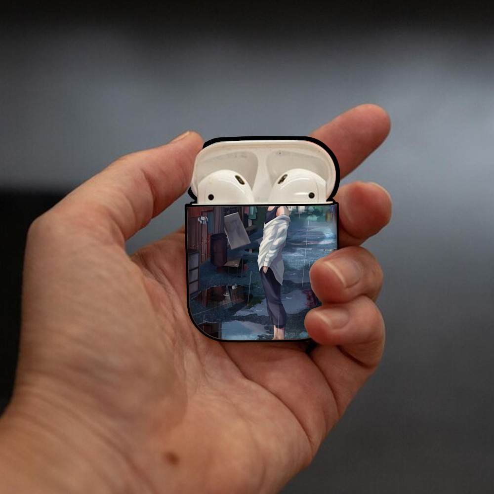 東京リベンジャーズ Tokyo Revengers AirPods 第2世代保護ケース ハードシェル ブラック 耐衝撃・防指紋・カラビナ付き