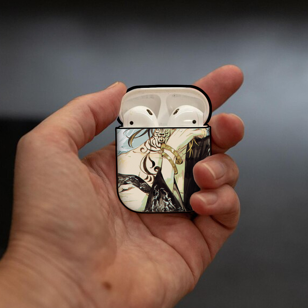 東京リベンジャーズ Tokyo Revengers AirPods 第2世代保護ケース ハードシェル ブラック 耐衝撃・防指紋・カラビナ付き