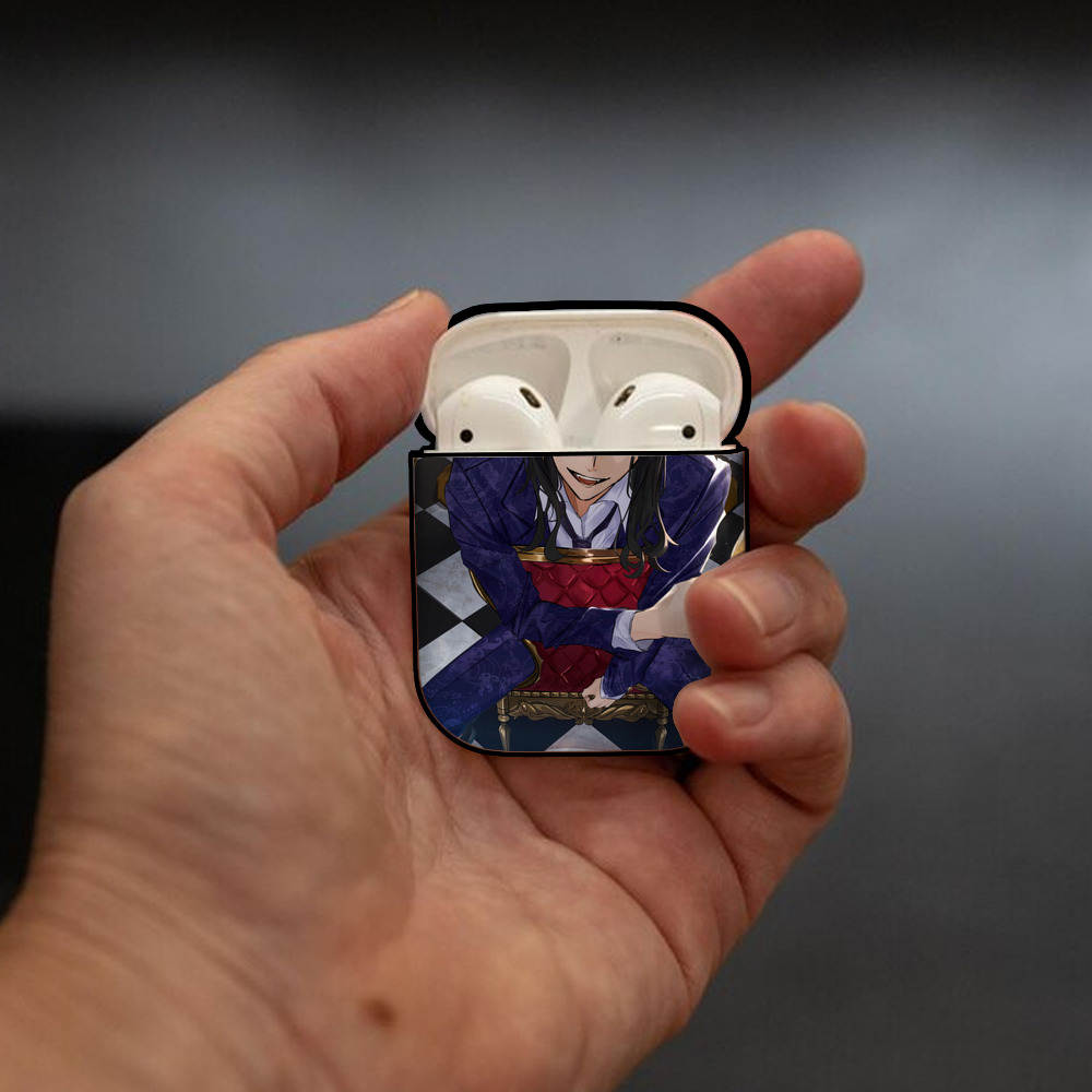 東京リベンジャーズ Tokyo Revengers AirPods 第2世代保護ケース ハードシェル ブラック 耐衝撃・防指紋・カラビナ付き