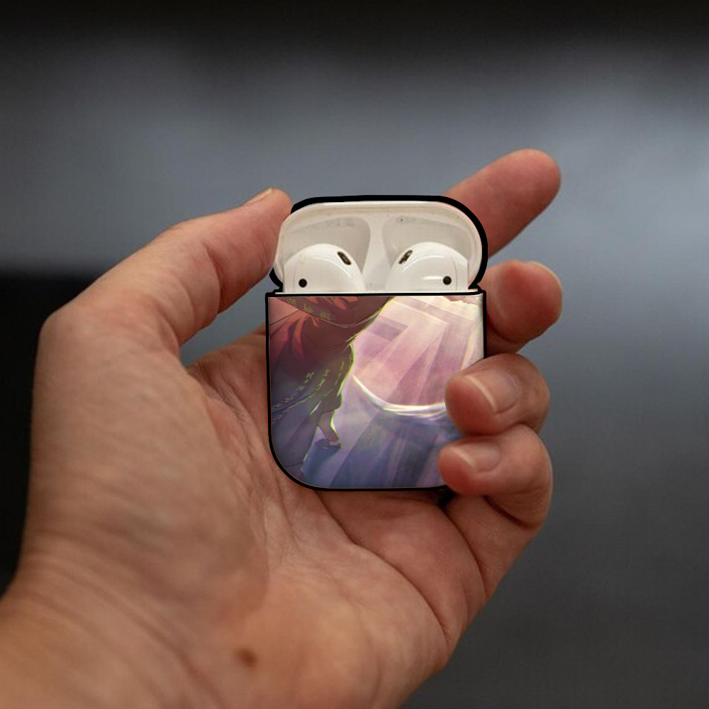 東京リベンジャーズ Tokyo Revengers AirPods 第2世代保護ケース ハードシェル ブラック 耐衝撃・防指紋・カラビナ付き