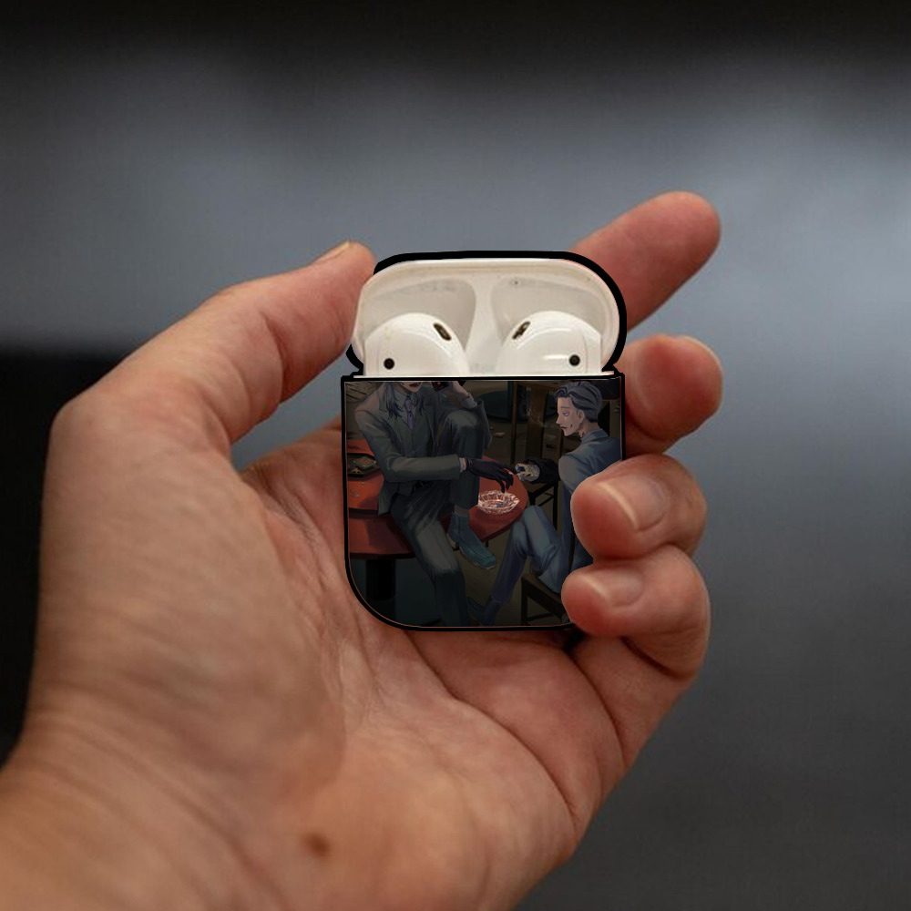 東京リベンジャーズ Tokyo Revengers AirPods 第2世代保護ケース ハードシェル ブラック 耐衝撃・防指紋・カラビナ付き