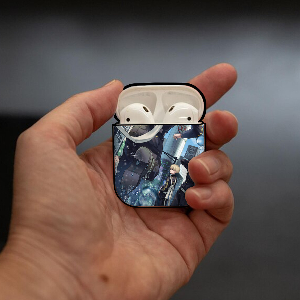 東京リベンジャーズ Tokyo Revengers AirPods 第2世代保護ケース ハードシェル ブラック 耐衝撃・防指紋・カラビナ付き