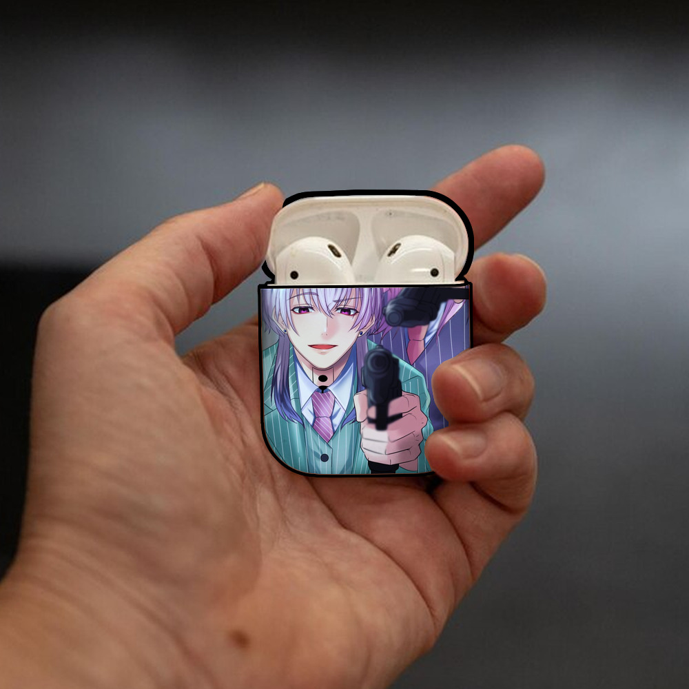 東京リベンジャーズ Tokyo Revengers AirPods 第2世代保護ケース ハードシェル ブラック 耐衝撃・防指紋・カラビナ付き