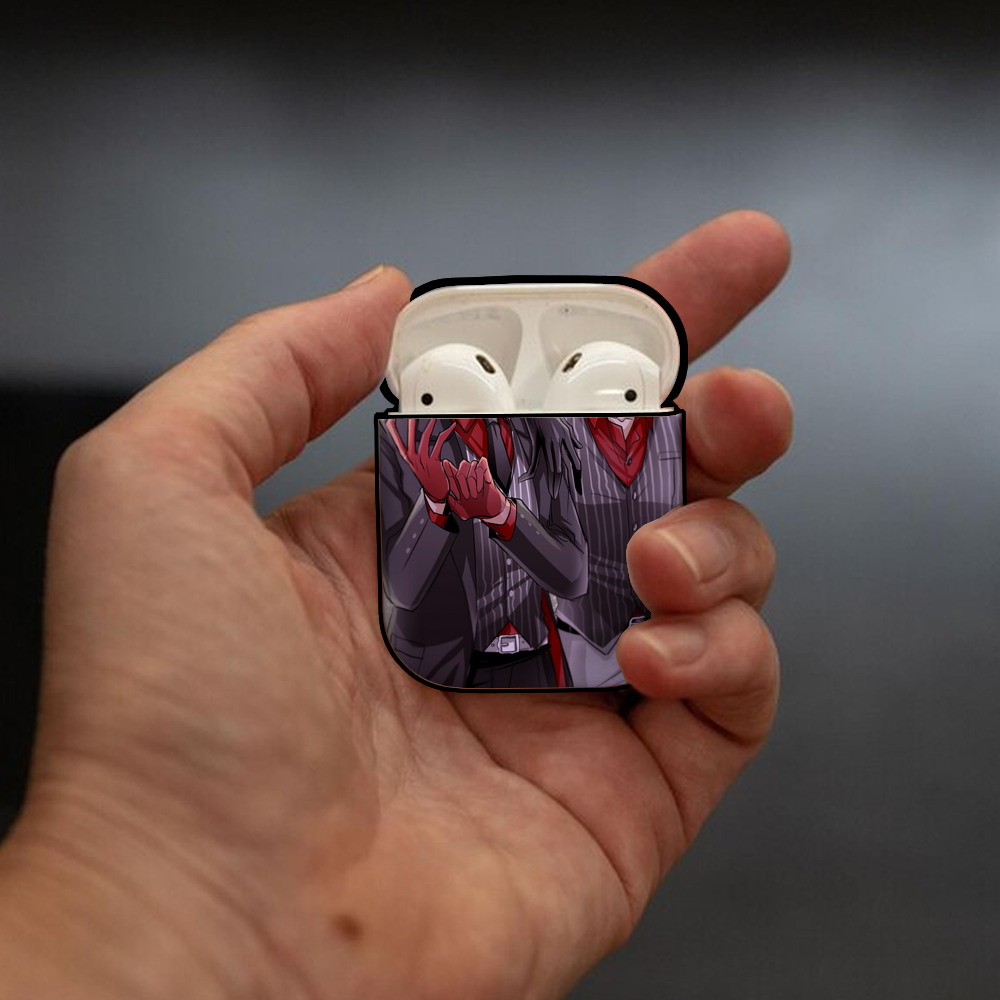 東京リベンジャーズ Tokyo Revengers AirPods 第2世代保護ケース ハードシェル ブラック 耐衝撃・防指紋・カラビナ付き