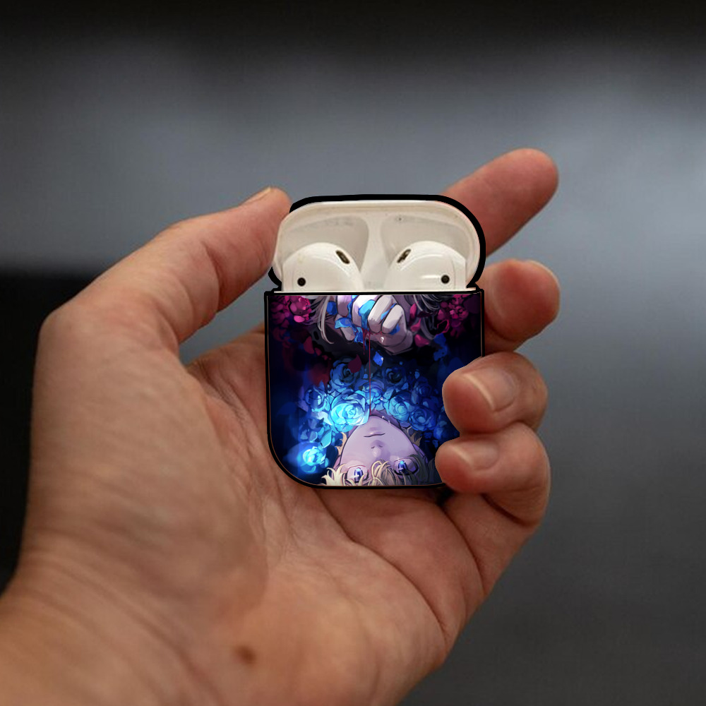 東京リベンジャーズ Tokyo Revengers AirPods 第2世代保護ケース ハードシェル ブラック 耐衝撃・防指紋・カラビナ付き