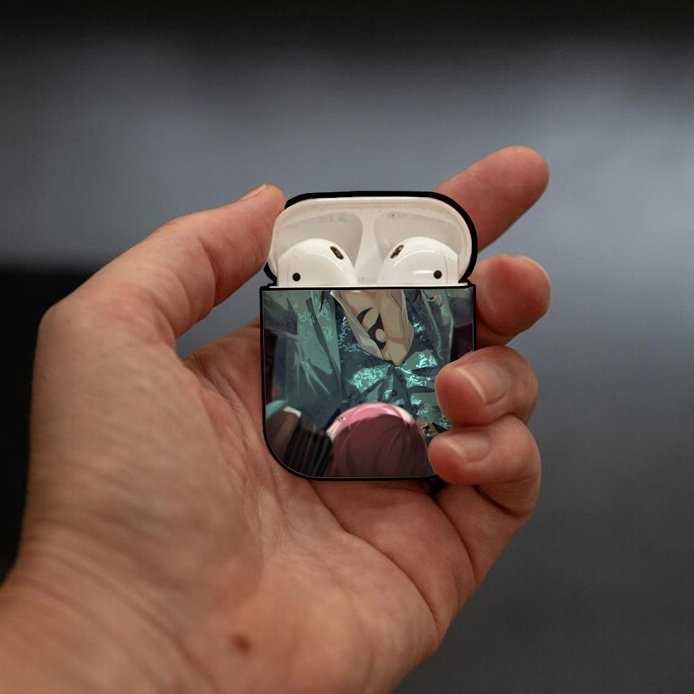 東京リベンジャーズ Tokyo Revengers AirPods 第2世代保護ケース ハードシェル ブラック 耐衝撃・防指紋・カラビナ付き