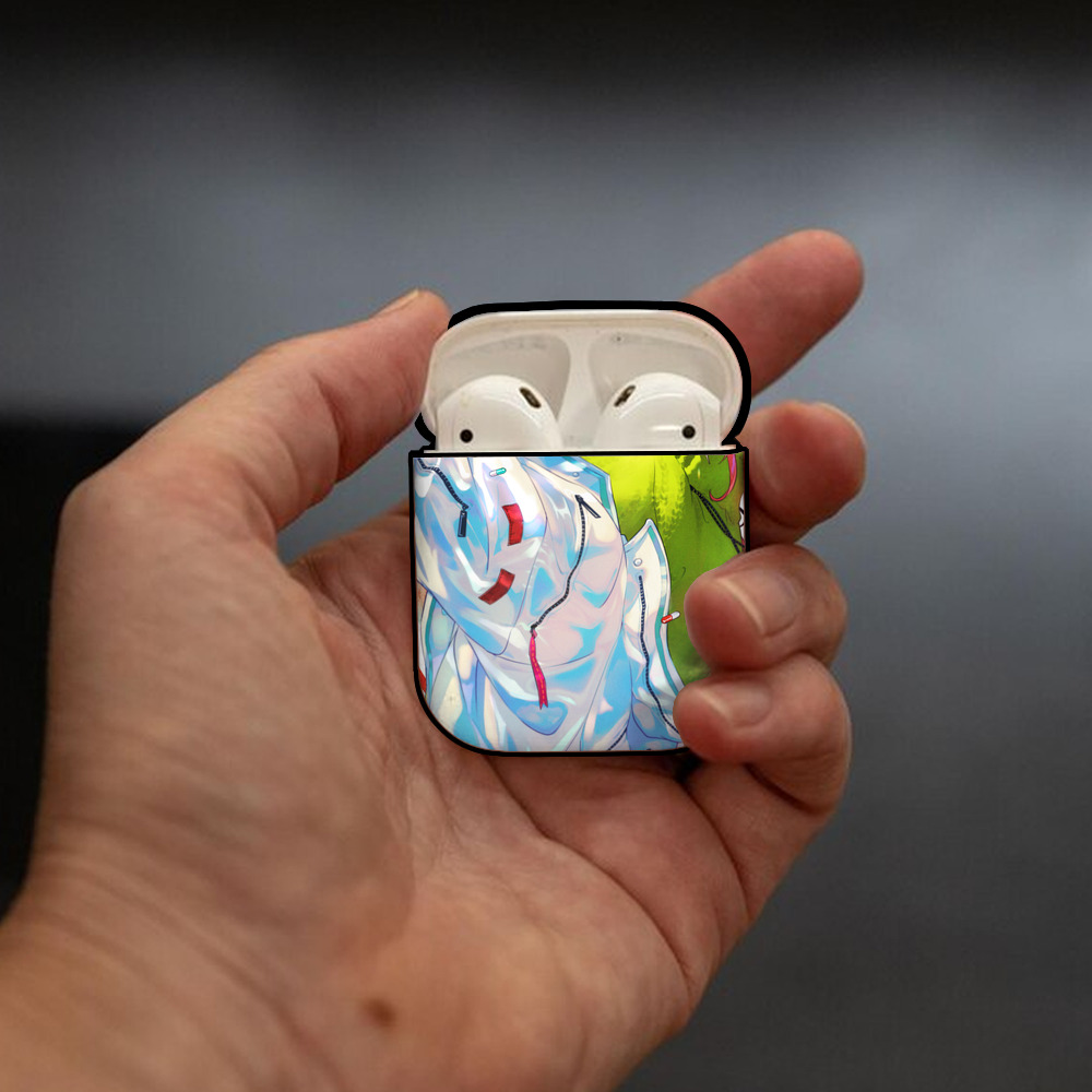 東京リベンジャーズ Tokyo Revengers AirPods 第2世代保護ケース ハードシェル ブラック 耐衝撃・防指紋・カラビナ付き