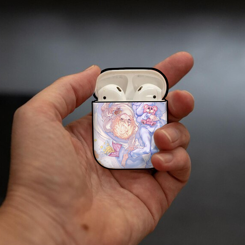 東京リベンジャーズ Tokyo Revengers AirPods 第2世代保護ケース ハードシェル ブラック 耐衝撃・防指紋・カラビナ付き