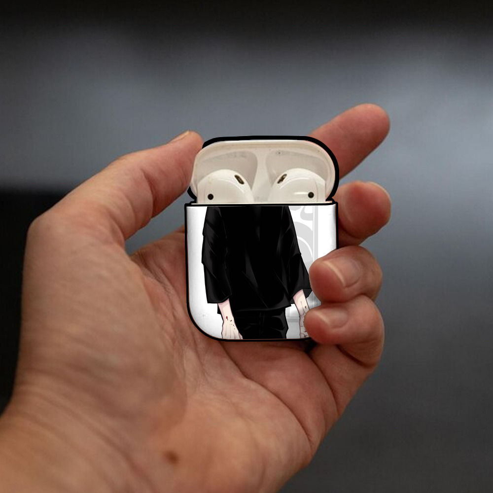 東京リベンジャーズ Tokyo Revengers AirPods 第2世代保護ケース ハードシェル ブラック 耐衝撃・防指紋・カラビナ付き