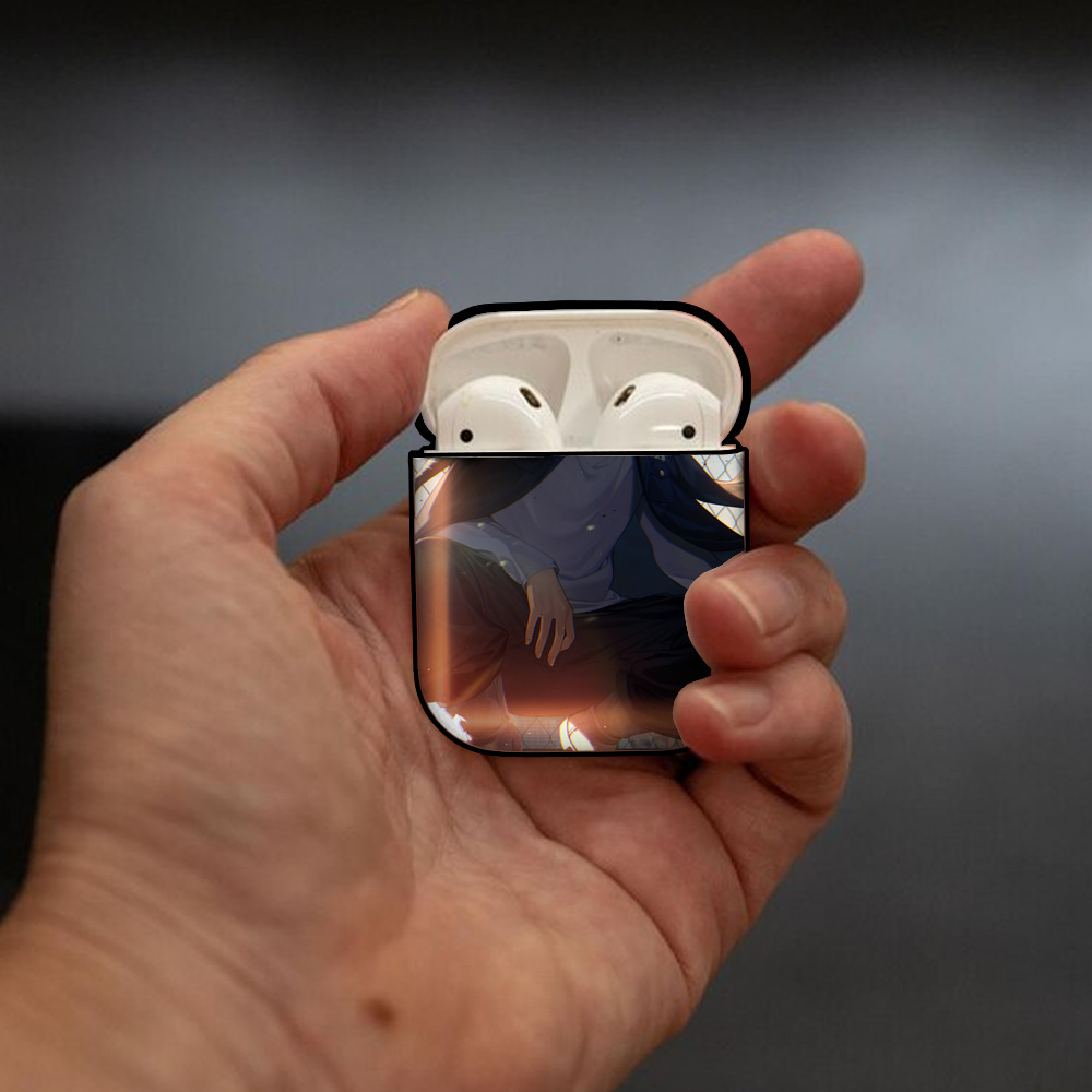 東京リベンジャーズ Tokyo Revengers AirPods 第2世代保護ケース ハードシェル ブラック 耐衝撃・防指紋・カラビナ付き
