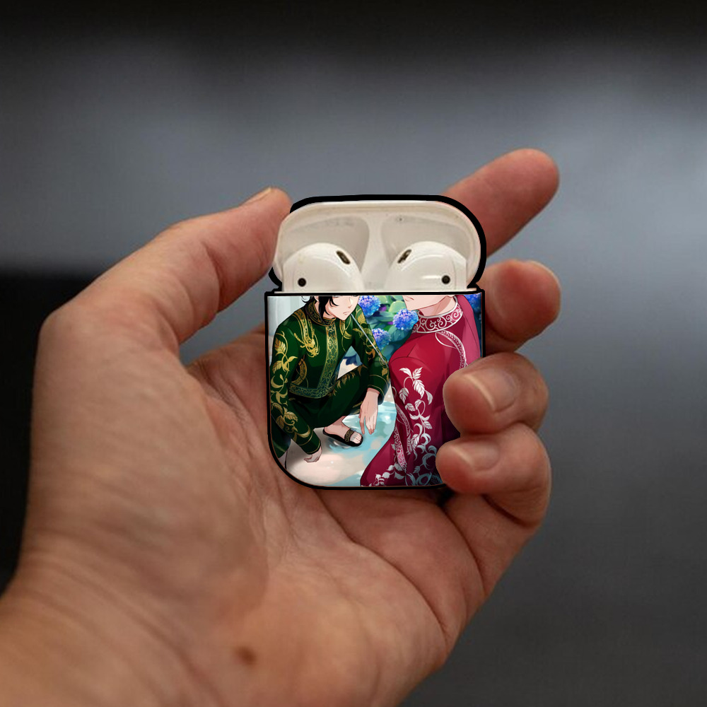東京リベンジャーズ Tokyo Revengers AirPods 第2世代保護ケース ハードシェル ブラック 耐衝撃・防指紋・カラビナ付き