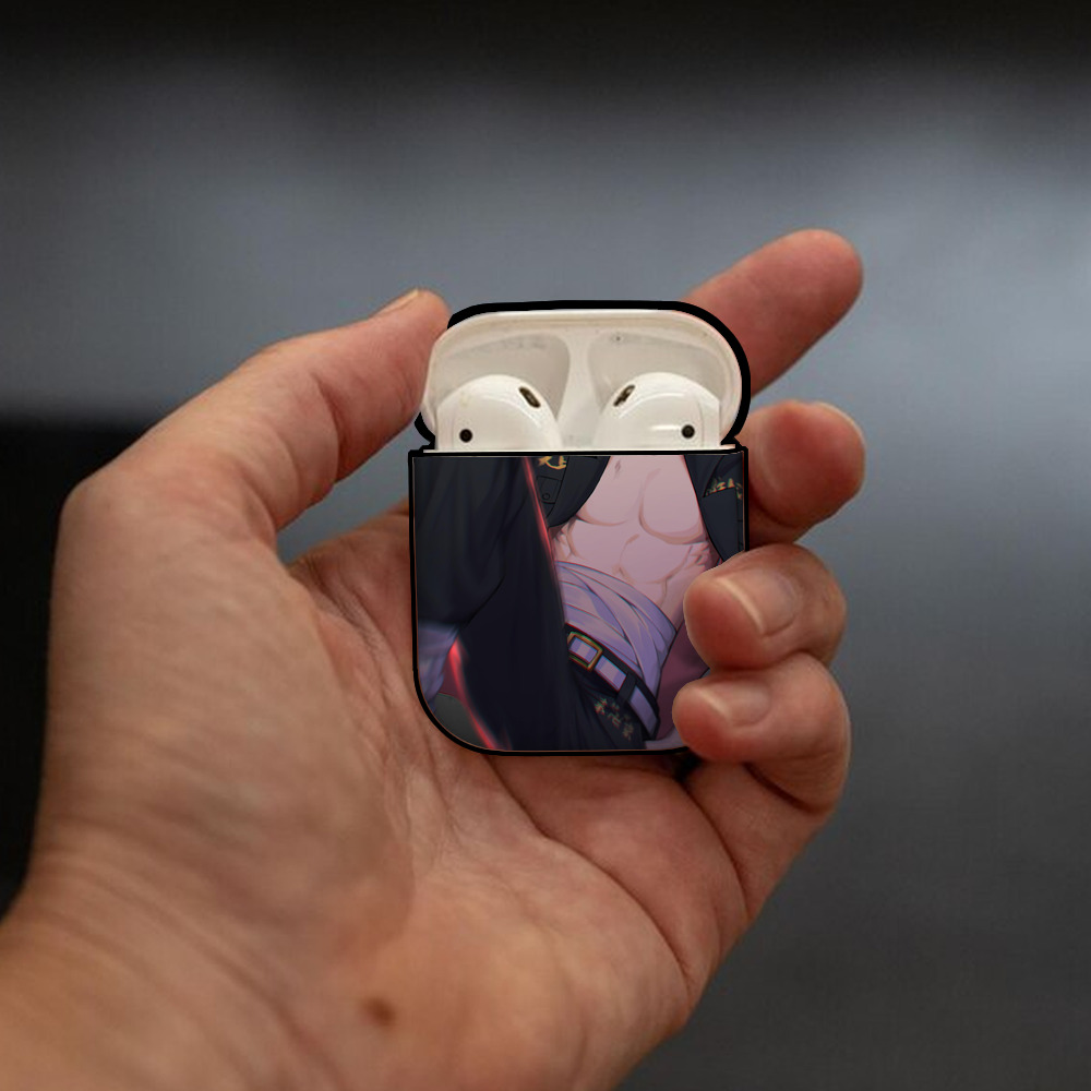 東京リベンジャーズ Tokyo Revengers AirPods 第2世代保護ケース ハードシェル ブラック 耐衝撃・防指紋・カラビナ付き