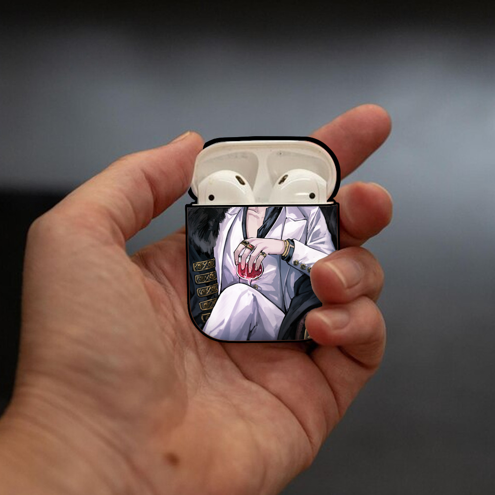 東京リベンジャーズ Tokyo Revengers AirPods 第2世代保護ケース ハードシェル ブラック 耐衝撃・防指紋・カラビナ付き