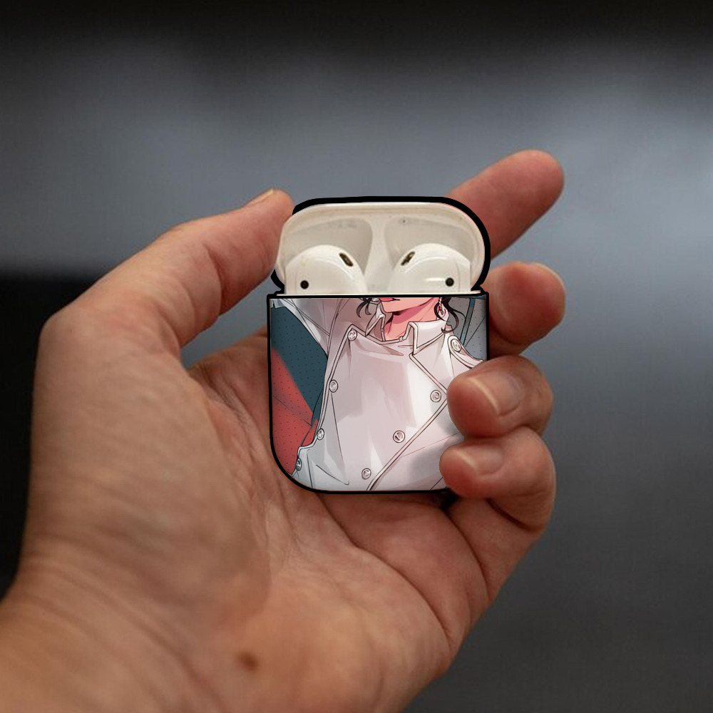 東京リベンジャーズ Tokyo Revengers AirPods 第2世代保護ケース ハードシェル ブラック 耐衝撃・防指紋・カラビナ付き