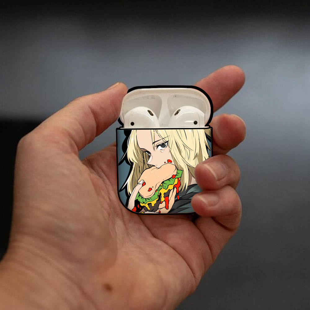 東京リベンジャーズ Tokyo Revengers AirPods 第2世代保護ケース ハードシェル ブラック 耐衝撃・防指紋・カラビナ付き