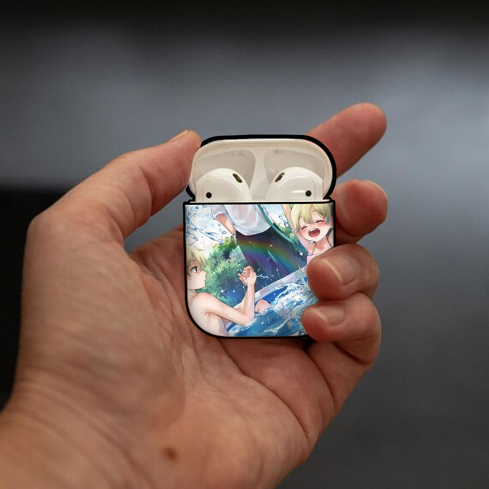 東京リベンジャーズ Tokyo Revengers AirPods 第2世代保護ケース ハードシェル ブラック 耐衝撃・防指紋・カラビナ付き