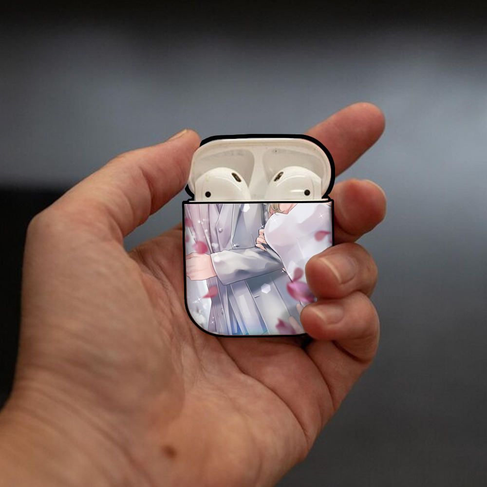 東京リベンジャーズ Tokyo Revengers AirPods 第2世代保護ケース ハードシェル ブラック 耐衝撃・防指紋・カラビナ付き