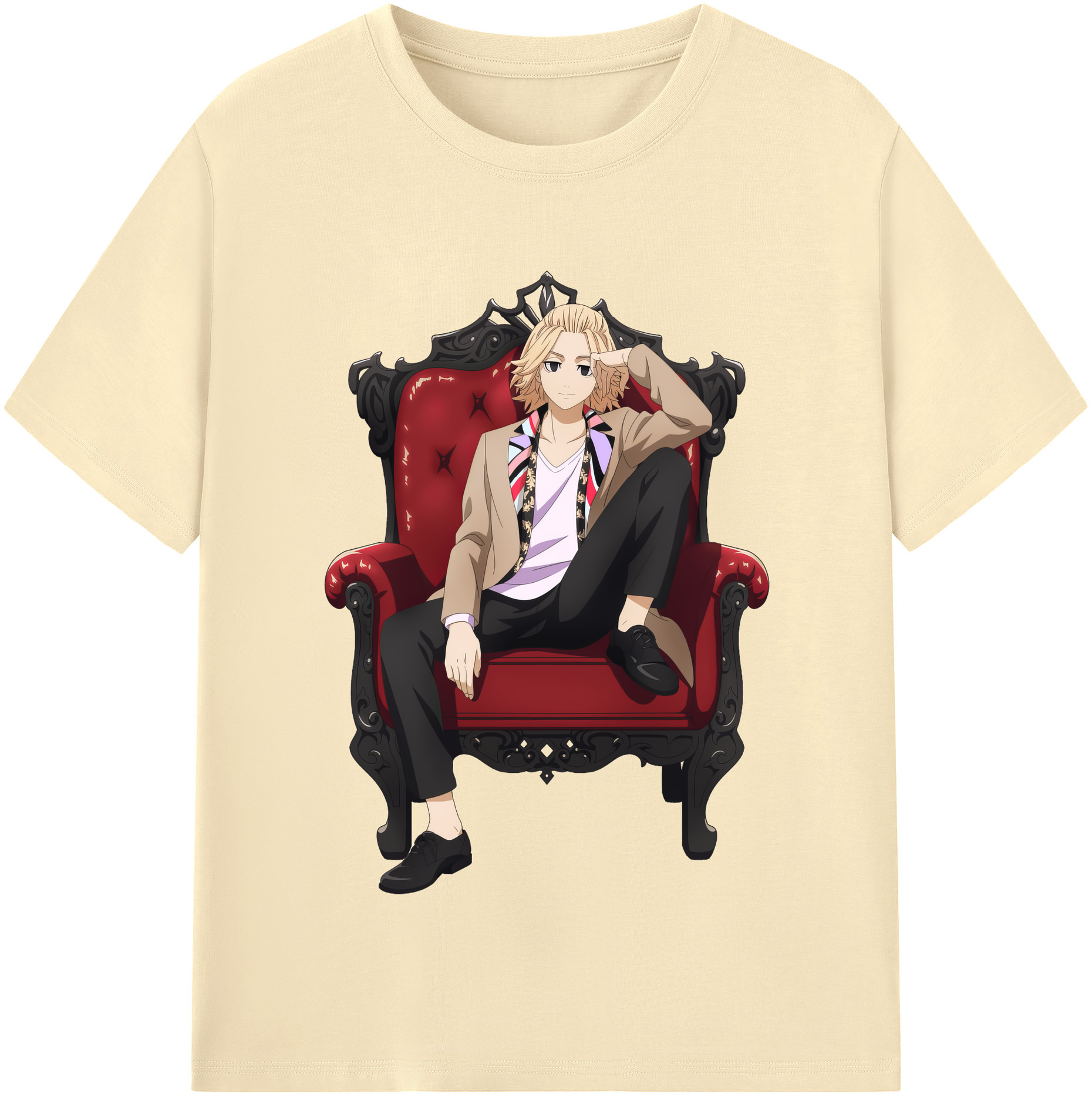 （画像用） 東京リベンジャーズ Tokyo Revengers 綿100％半袖Tシャツ（フロントプリント）
