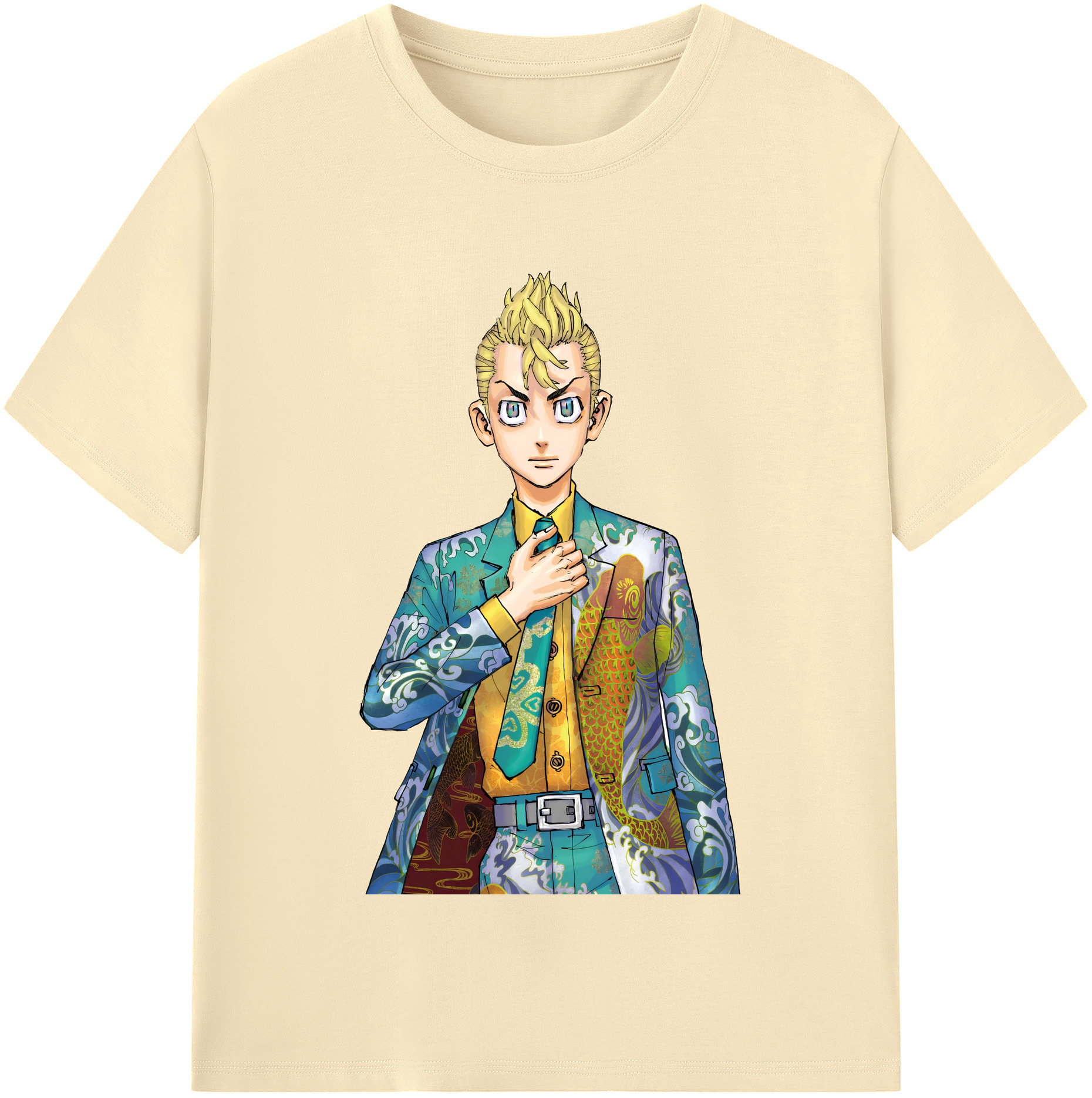 （画像用） 東京リベンジャーズ Tokyo Revengers 綿100％半袖Tシャツ（フロントプリント）