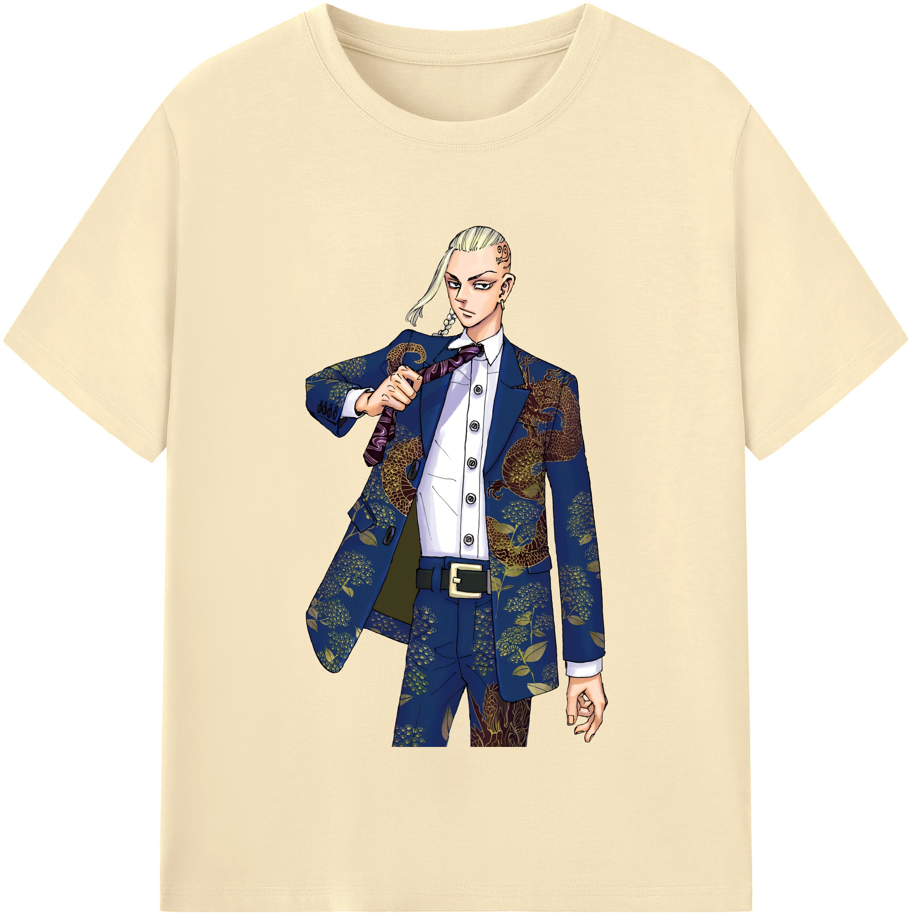 （画像用） 東京リベンジャーズ Tokyo Revengers 綿100％半袖Tシャツ（フロントプリント）